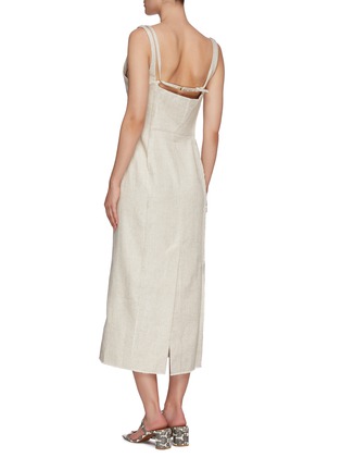 Back View - Click To Enlarge - JACQUEMUS - 'La Robe Valerie' fray outseam sleeveless dress