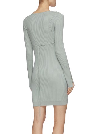 Back View - Click To Enlarge - JACQUEMUS - 'Lauris' rib knit cardigan