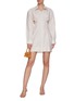 Figure View - Click To Enlarge - JACQUEMUS - 'La Robe Cavaou Courte' wrinkled shirt dress