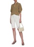 Figure View - Click To Enlarge - EQUIPMENT - Belisse short puff sleeve rib knit sweater