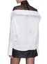 Back View - Click To Enlarge - 16ARLINGTON - 'Ayame' lace turtleneck cotton shirt overlay top