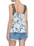 Back View - Click To Enlarge - PORTSPURE - Abstract print lace trim V-neck camisole top