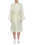 Main View - Click To Enlarge - PORTSPURE - Semi-sheer textured check trench coat