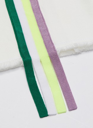  - PORTSPURE - Multi-colour stripe side tape crop jeans
