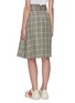 Back View - Click To Enlarge - PORTSPURE - Gingham print belted A-line skirt