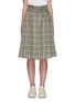 Main View - Click To Enlarge - PORTSPURE - Gingham print belted A-line skirt