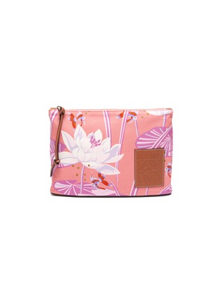 Main View - Click To Enlarge - LOEWE - 'Paula's Ibiza' waterlily print oblong pouch