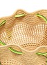 Detail View - Click To Enlarge - LOEWE - PAULA'S IBIZA BALLOON LEATHER FRAME RAFFIA CROSSBODY BAG
