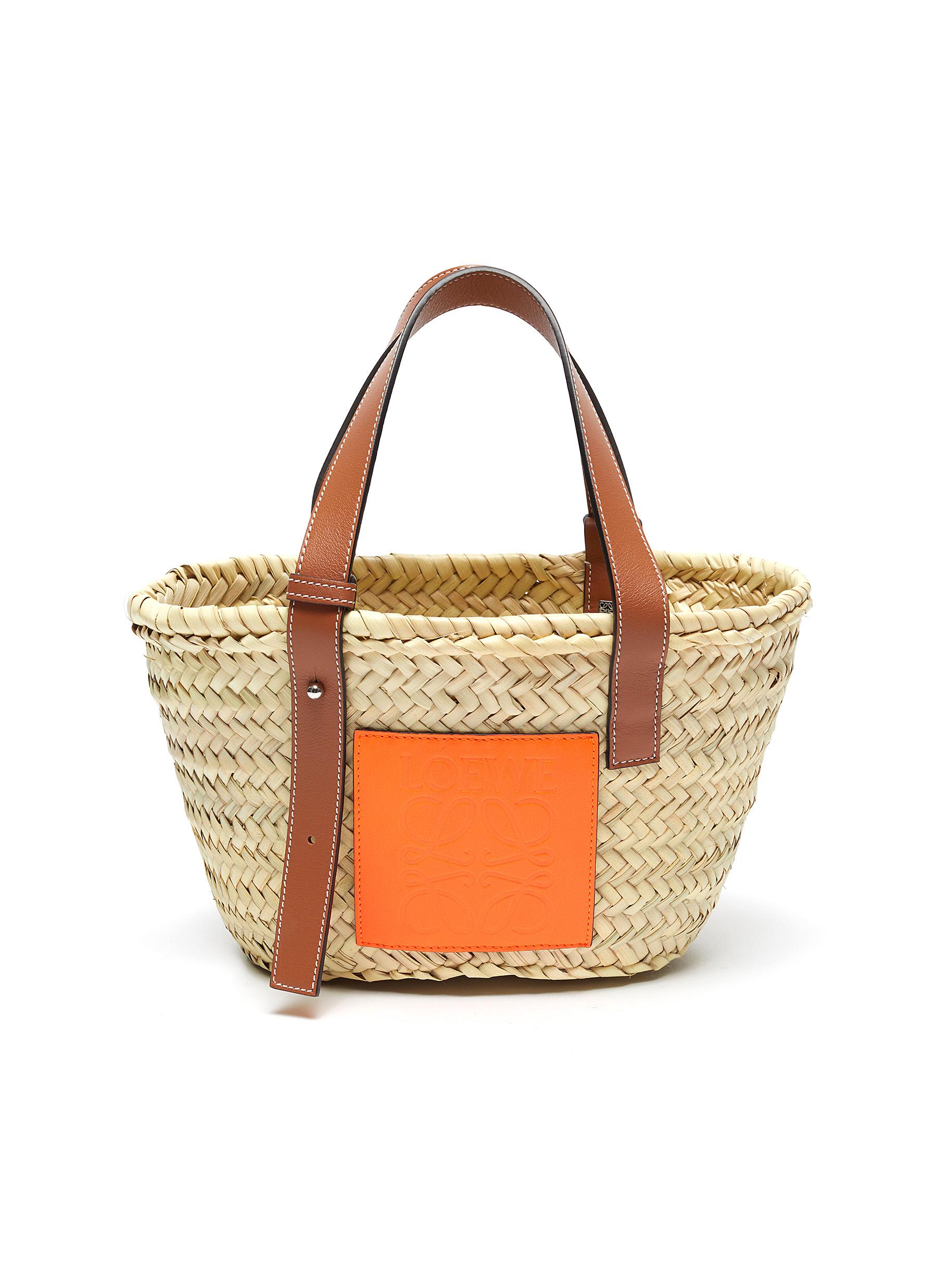 loewe raffia basket bag