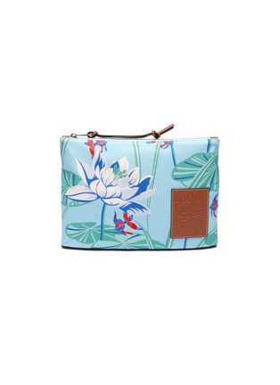 Main View - Click To Enlarge - LOEWE - Paula's Ibiza' waterlily print canvas oblong pouch