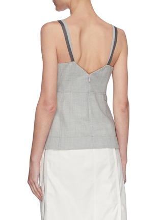 Back View - Click To Enlarge - 3.1 PHILLIP LIM - Wool chambray bustier tank top