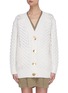 Main View - Click To Enlarge - 3.1 PHILLIP LIM - Cable knit metal button cardigan