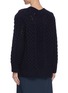 Back View - Click To Enlarge - 3.1 PHILLIP LIM - Cable knit metal button cardigan