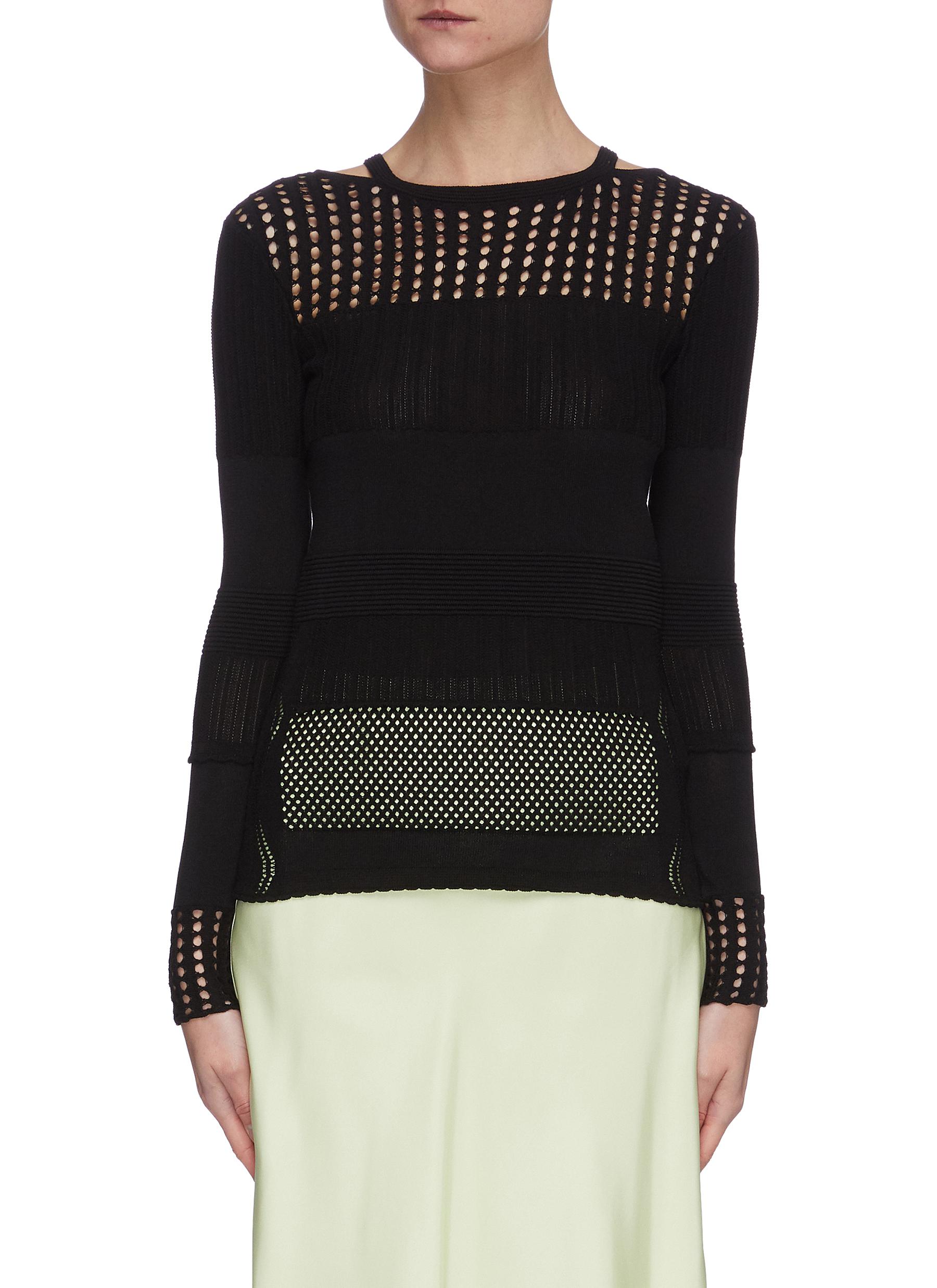 3 1 Phillip Lim Pointelle Knit Sweater Women Lane Crawford