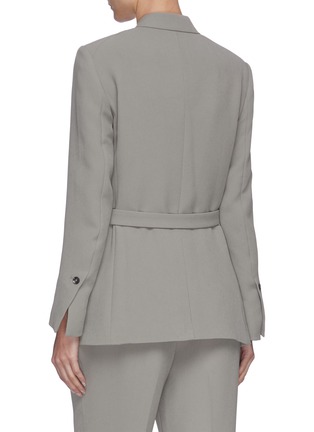Back View - Click To Enlarge - 3.1 PHILLIP LIM - Tie front wrap cady blazer