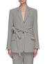 Main View - Click To Enlarge - 3.1 PHILLIP LIM - Tie front wrap cady blazer