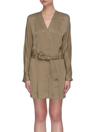 Main View - Click To Enlarge - 3.1 PHILLIP LIM - Belted satin romper