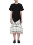 Main View - Click To Enlarge - 3.1 PHILLIP LIM - Side tie hybrid T-shirt dress