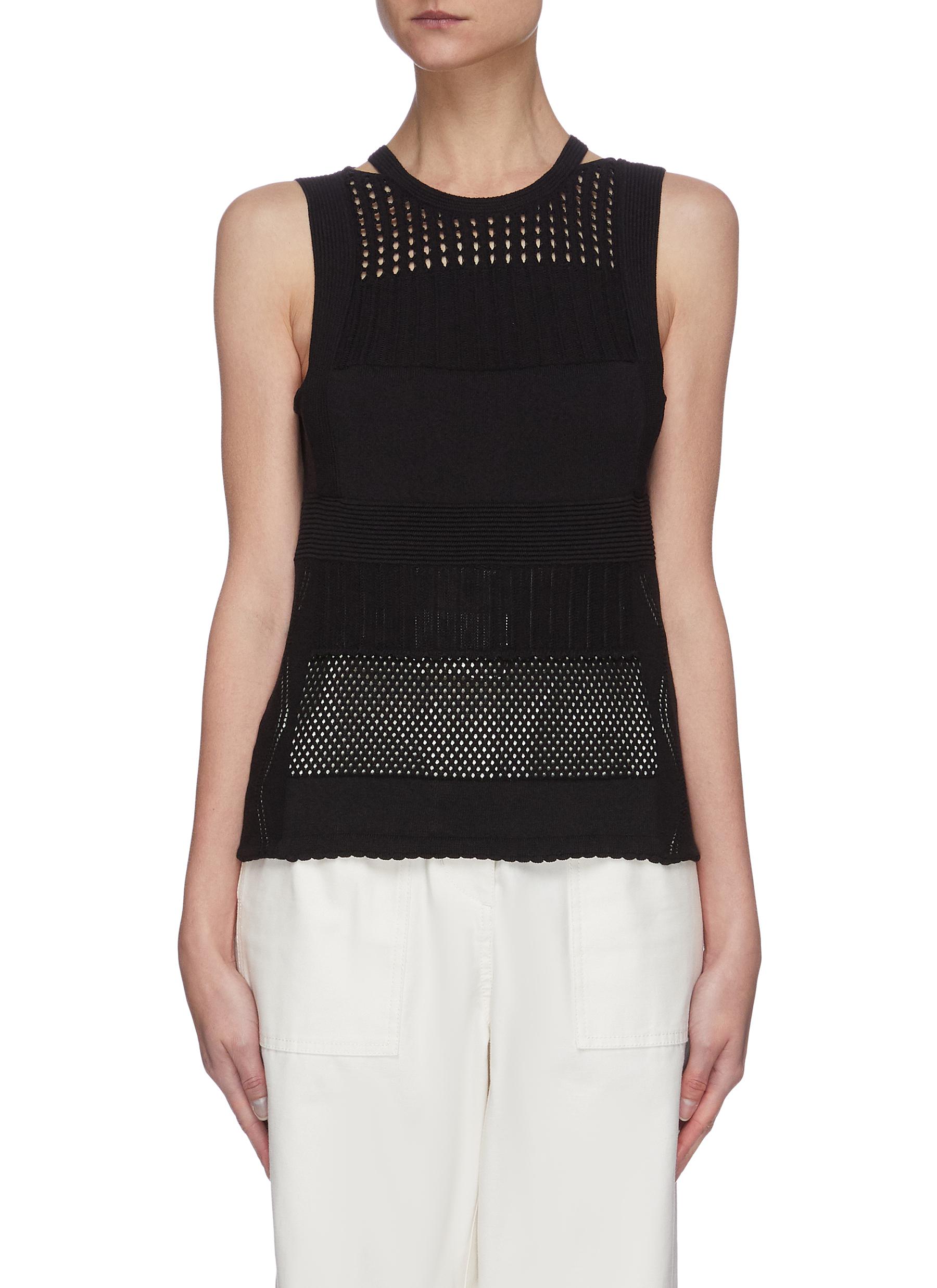 3 1 Phillip Lim Pointelle Knit Tank Top Women Lane Crawford