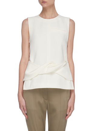 Main View - Click To Enlarge - 3.1 PHILLIP LIM - Cross back tie band sleeveless cady top