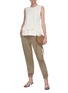 Figure View - Click To Enlarge - 3.1 PHILLIP LIM - Cross back tie band sleeveless cady top