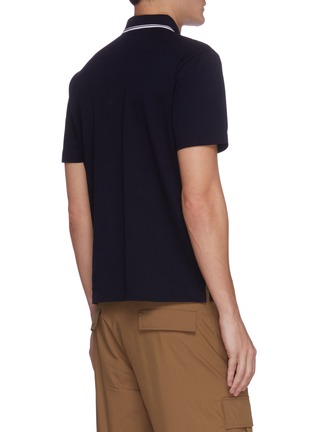 Back View - Click To Enlarge - EQUIL - Tipping collar cotton polo shirt