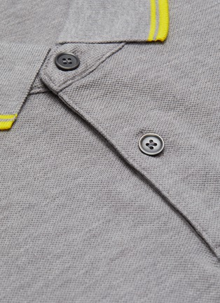  - EQUIL - Tipping collar cotton polo shirt