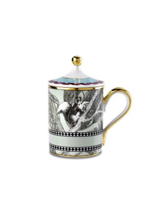 Main View - Click To Enlarge - GINORI 1735 - Totem Squirrel Porcelain Mug With Cover – 400ml