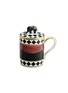 Main View - Click To Enlarge - GINORI 1735 - Totem Elephant Porcelain Mug with cover – 400ml