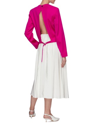 Figure View - Click To Enlarge - NINA RICCI - Open back long sleeve top
