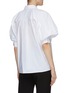 Back View - Click To Enlarge - NINA RICCI - Pintuck waist short sleeve shirt