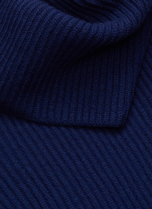 - NINA RICCI - Foldover neck rib knit sweater