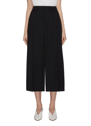 Main View - Click To Enlarge - NINA RICCI - Pleat front wool gabardine pencil skirt