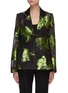 Main View - Click To Enlarge - NINA RICCI - Floral embroidered gauze shift blazer