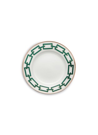 Main View - Click To Enlarge - GINORI 1735 - Catena Porcelain Flat Dessert Plate – 28cm – Smeraldo
