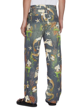 Back View - Click To Enlarge - LOEWE - 'Paula's Ibiza' mermaid print panelled denim pants
