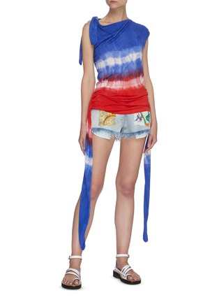 Figure View - Click To Enlarge - LOEWE - Paula's Ibiza' tie dye sleeveless knot top