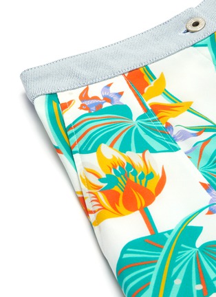 Detail View - Click To Enlarge - LOEWE - 'Paula's Ibiza' waterlily print cargo skirt