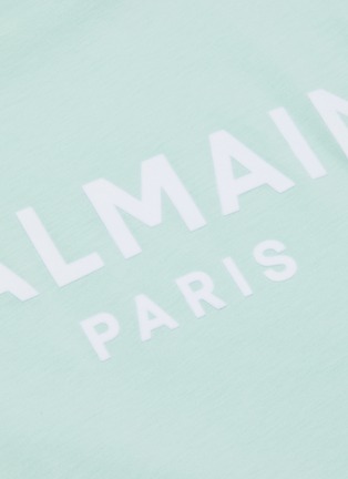  - BALMAIN - Logo print crop T-shirt