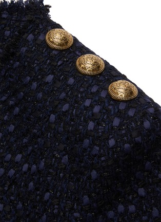  - BALMAIN - Three button shoulder tweed top