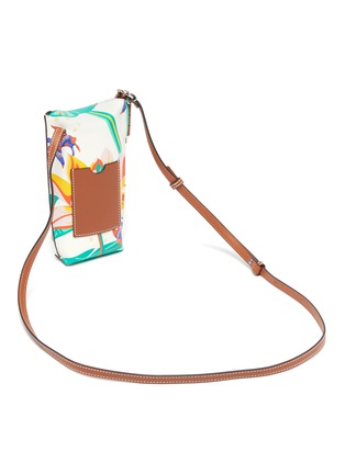 Detail View - Click To Enlarge - LOEWE - 'Paula's Ibiza Gate Pocket' waterlily print leather pouch