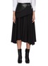 Main View - Click To Enlarge - PROENZA SCHOULER - Leather foldover panel pleat skirt