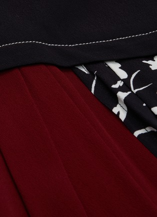 Detail View - Click To Enlarge - PROENZA SCHOULER - Belted panel floral print asymmetric skirt