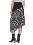 Back View - Click To Enlarge - PROENZA SCHOULER - Belted panel floral print asymmetric skirt