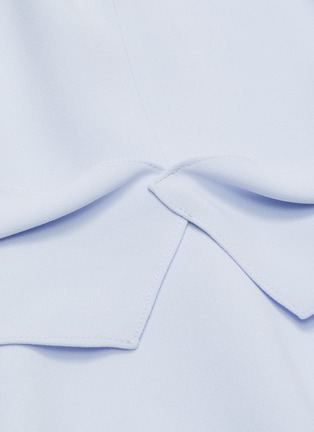 Detail View - Click To Enlarge - ROLAND MOURET - Katios neck tie shoulder cutout dress