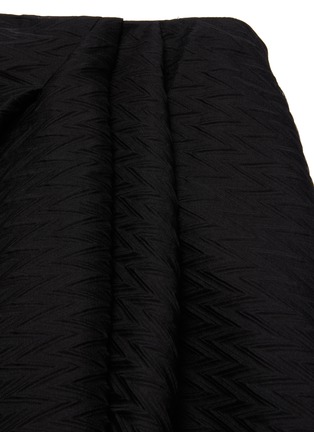 Detail View - Click To Enlarge - ROLAND MOURET - Mulligan chevron organza A-line midi skirt