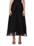 Main View - Click To Enlarge - ROLAND MOURET - Mulligan chevron organza A-line midi skirt