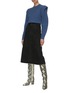 Figure View - Click To Enlarge - ISABEL MARANT - 'Bolton' ruffle panel structured shoulder cashmere blend sweater
