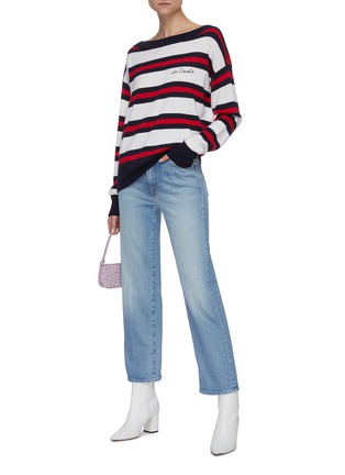 Figure View - Click To Enlarge - ÊTRE CÉCILE - être Claudia embroidered stripe sweater