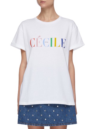 Main View - Click To Enlarge - ÊTRE CÉCILE - Cecile logo print T-shirt